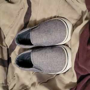 Shoes boys toddler blue jean type in good condition size 13